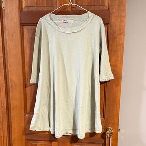 Free People Light Mint Green Swim Coverup Tunic